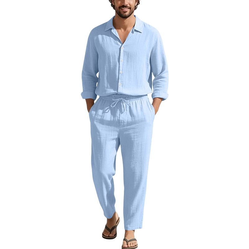 Frühling Sommer Leinen Freizei – Men'S Fashion Loose Pants Bewertung und Preis