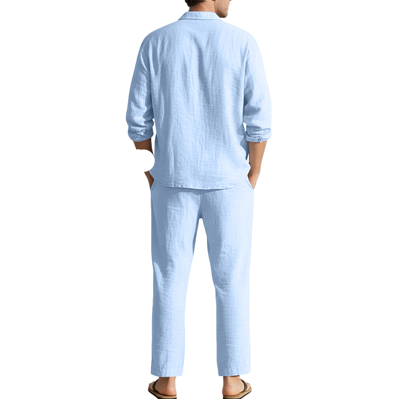 Frühling Sommer Leinen Freizei – Men'S Fashion Loose Pants Bewertung und Preis