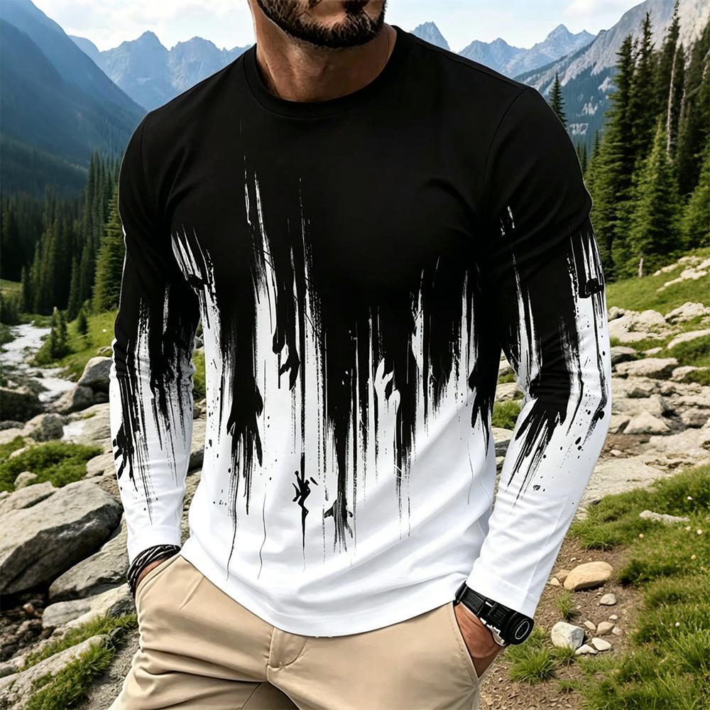 Herren Gradient Ink Splash Lan – Men'S Fashion T Shirts Bewertung und Preis