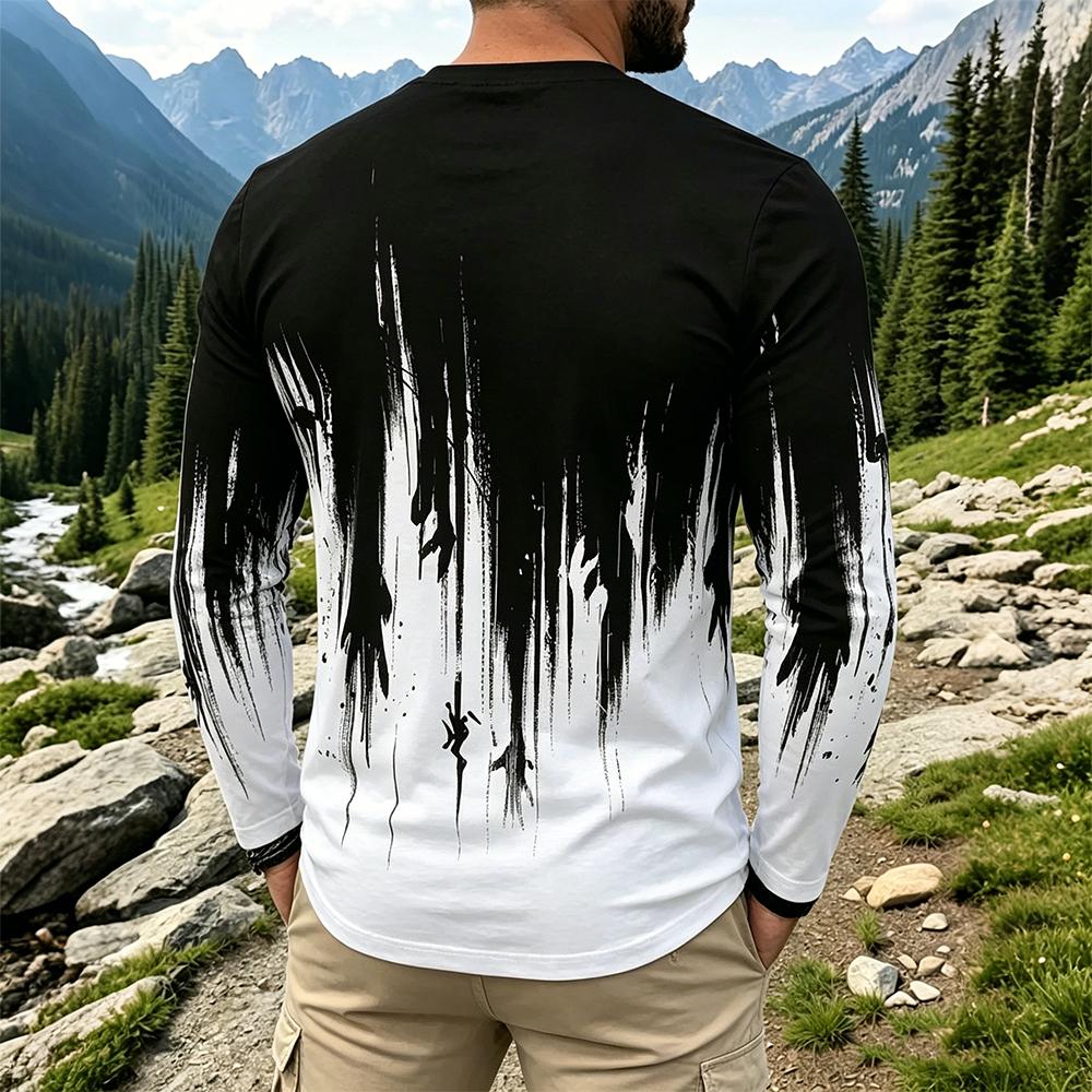 Herren Gradient Ink Splash Lan – Men'S Fashion T Shirts Bewertung und Preis