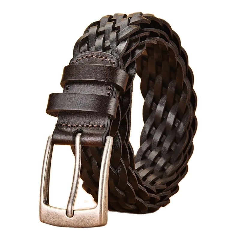 2025 männer Echtes Rindsleder  – Leather Belt Braided Bewertung und Preis