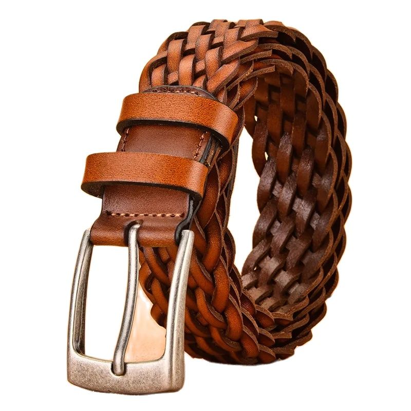2025 männer Echtes Rindsleder  – Leather Belt Braided Bewertung und Preis